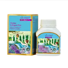 Viên Uống Đẹp Da Vitatree Marine Collagen Plus 100 Viên - Chống Lão Hóa, Làm Sáng Da, Tóc & Móng Khỏe, Hỗ Trợ Sức Khỏe Xương Khớp