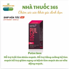 Thực phẩm bảo vệ sức khỏe Pulse Box hỗ trợ tim mạch - 30 túi Omega-3 và Vitamin B12 - Giảm nguy cơ bệnh tim mạch