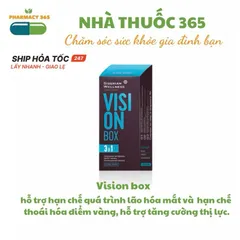 Thực phẩm bảo vệ sức khỏe Vision Box - Bổ mắt tự nhiên với Omega-3, hỗ trợ tăng cường thị lực - 30 túi, hàng chính hãng