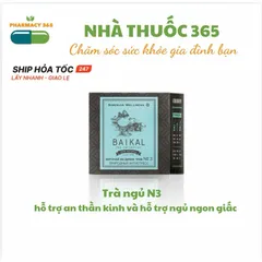 Trà Ngủ N3 Baikal Herbal Tea - 30 Túi Hỗ Trợ Giấc Ngủ Ngon, Thư Giãn Từ Thảo Mộc, Xuất Xứ Liên Bang Nga