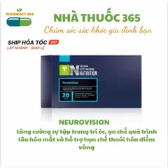 Siberian Super Natural Nutrition Neurovision - Bổ Mắt Chất Lượng Cao Giúp Cải Thiện Thị Lực - 20 Túi, Hỗ Trợ Mọi Đối Tượng