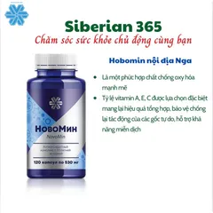 Viên uống Novomin Siberia Formula 4 N.V.M.N - Bảo vệ sức khỏe, chống oxy hóa và phục hồi tế bào - Hỗ trợ miễn dịch