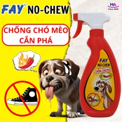 Chống Cắn Phá FAY NO-CHEW - Xịt Ngăn Chó Mèo Cắn Phá Đồ Dùng, Nội Thất 300ml với Tinh Dầu Thiên Nhiên và Chiết Xuất Khổ Qua Rừng