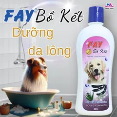 Sữa Tắm FAY Bồ Kết 300ml cho Chó Mèo - Dưỡng Lông Mềm Mại, Ngăn Rụng Lông, Chiết Xuất Nha Đam Tự Nhiên