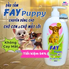 Dầu Tắm FAY Puppy Không Cay Mắt - Sữa Tắm Êm Dịu Cho Chó Con, Giúp Chó Mượt Mà và Thơm Thoảng