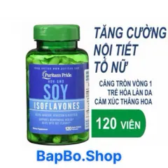 Viên Uống Mầm Đậu Nành Puritan's Pride SOY ISOFLAVONES - Bổ Sung Nội Tiết Tố Nữ & Cải Thiện Sắc Đẹp Tự Nhiên 750mg