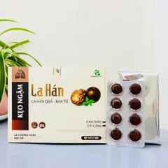 Kẹo Ngậm La Hán Quả Kha Tử - Giảm Ho và Làm Dịu Họng, An Toàn Cho Trẻ Em Từ 6 Tuổi, Thảo Dược Thiên Nhiên