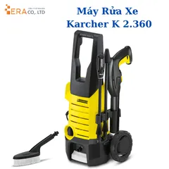 Máy rửa xe áp lực Karcher K 2.360 - Công suất 1400W, 120Mpa - Thiết kế gọn nhẹ, lý tưởng cho sân vườn và xe cộ