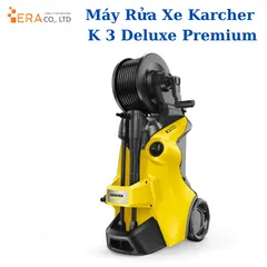 Máy Phun Rửa Áp Lực Karcher K 3 Deluxe Premium 1600W - Siêu Mạnh Mẽ, Linh Hoạt Làm Sạch Nền Nhà, Tường, Xe Máy, Xe Hơi