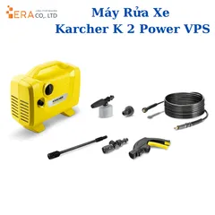 Máy phun rửa áp lực Karcher K 2 Power VPS - Công suất 1100W, Vệ sinh máy lạnh, Sân vườn, Xe cộ - Thiết kế gọn nhẹ, Đầu phun xoay 360
