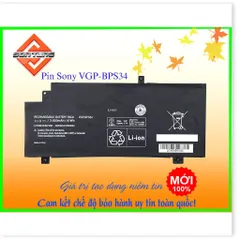 Pin Laptop Sony Vaio VGP-BPS34 VGP-BPL34 - Thay Thế Chính Hãng 6 Cells, 11.1V, 41WH - Bảo Hành 6 Tháng