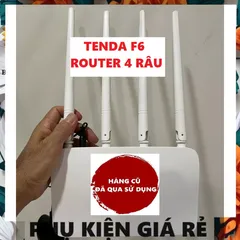Bộ Phát Wifi TENDA F6 Mới Sử Dụng - Router 4 Râu 300Mbps Tốc Độ Cao, Hỗ Trợ Cài Đặt Dễ Dàng và Bảo Hành Dài Hạn