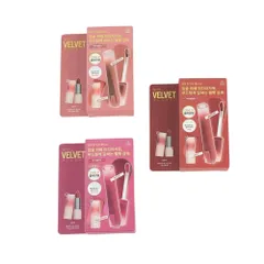 Sét Son Kem Lì 3CE Velvet Lip Tint Plush – Mỏng Mịn, Bền Màu Suốt Ngày, Dưỡng Ẩm Căng Đầy, Trang Điểm Từ Nữ Tính Đến Quyến Rũ