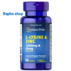 [Date 10/25] Viên uống giảm mụn bổ sung L - lysine 1000mg và zinc 30mg 60v 389396