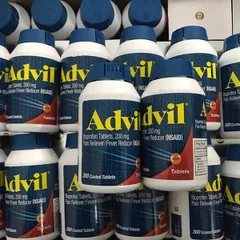 Viên giảm đau hạ sốt Advil Ibuprofen 200mg - 300 viên, hiệu quả cho đau đầu và cảm sốt, nhập khẩu từ Mỹ