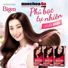 Nhuộm Phủ Bạc Tóc Bigen Nhật Bản 3G Kem Màu Nâu Hạt Dẻ - Bền Màu, Không Hư Tổn Tóc, Dễ Dùng Tại Nhà