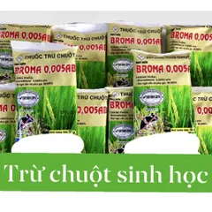  100 Gói Diệt Chuột Sinh Học Broma Trộn Sẵn 50g – Kiểm soát chuột trong nhà ngoài đồng ruộng
