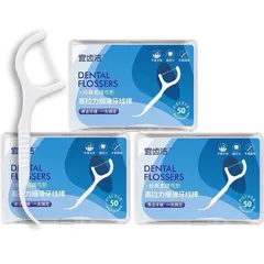 Hộp 50 Que Tăm Chỉ Nha Khoa Macromolecule - Tăm Xỉa Răng Dùng 1 Lần Đem Lại Sự Sạch Sẽ Cho Răng Miệng
