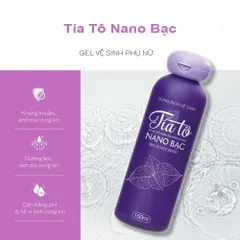 Dung dịch vệ sinh phụ nữ Tía Tô NANO bạc Hà 150ml - Làm sạch, khử mùi, duy trì độ pH, an toàn cho vùng kín, hương thơm quyến rũ 24h