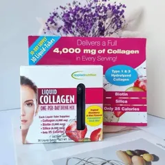 Nước Uống Collagen Lỏng 4000mg - Hỗ Trợ Đẹp Da, Ngăn Lão Hóa, Tái Tạo Tế Bào Da - Hàng Mỹ, 30 Ống 10ml