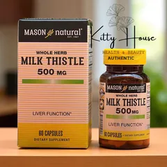 Viên Uống Hỗ Trợ Thải Độc Gan Mason Natural Milk Thistle 500mg - Bổ Gan, Giải Độc, 60 Viên Dành Cho Người Lớn