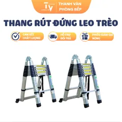 Thang Rút Đứng Leo Trèo Tiện Lợi, Hợp Kim Nhôm, Tải Trọng 150kg - Dụng Cụ Gia Dụng Cho Nhà Bếp TVKITCHEN (TV1342)