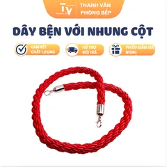 Dây bện với nhung cột chắn inox thay thế 1.5m và đủ màu (TV1363)