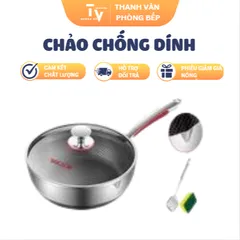 Chảo chống dính vân tổ ong SUS316 (có hộp) (TV1318)