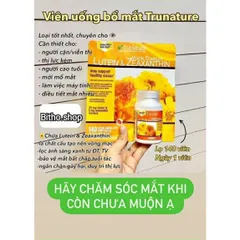 Viên uống bổ mắt Trunature Vision Complex - Lutein & Zeaxanthin 25mg - Bảo vệ thị lực, chống ánh sáng xanh, cải thiện sức khỏe mắt