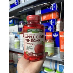 Viên uống giảm cân Giấm táo 1200mg - Hỗ trợ đốt cháy mỡ thừa, tăng cường trao đổi chất, cải thiện vóc dáng thon gọn
