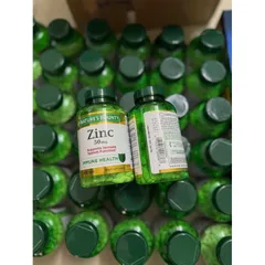 Viên Uống Bổ Sung Kẽm NATURE'S BOUNTY 50 MG - Lọ 400 Viên USA Chính Hãng, Tăng Cường Miễn Dịch và Sức Khỏe