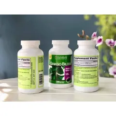 (Xách tay Mỹ) Viên Bổ Não GINKGO Trunature 340v - Hỗ Trợ bổ sung Trí Nhớ và Tập Trung, Ginkgo Biloba, Vinpocetine