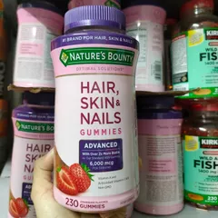 Kẹo Dẻo Nature's Bounty Bổ Sung Biotin Mỹ - Hỗ Trợ Đẹp Da, Móng, Tóc - 80 Viên Thực Phẩm Bảo Vệ Sức Khỏe