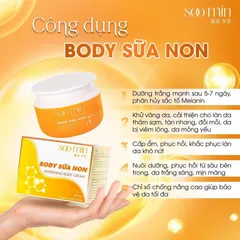 Kem Body Trắng Da SOO MIN Hàn Quốc 250g - Chống Nắng, Phục hồi, Dưỡng Trắng Nhanh, Làn Da Mịn Màng, An Toàn Cho Mọi Loại Da