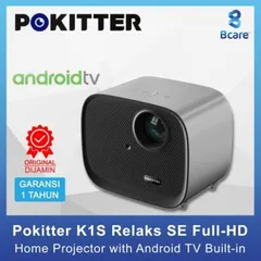 Máy Chiếu Pokitter K1S Full HD 1080P - Thiết bị Giải Trí Thông Minh Android, Âm Thanh 20W, Kết Nối Wi-Fi & Bluetooth, Tự Động Lấy Nét