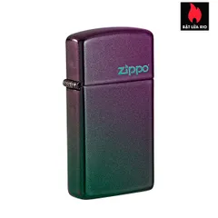 Bật Lửa Zippo Slim® Iridescent – Bật Lửa Logo Zippo Màu Ánh Cầu Vồng, Hàng Chính Hãng USA, Quà Tặng Độc Đáo