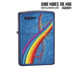 Bật Lửa Zippo Rainbow Cerulean Sapphire 24806 - Bật Lửa Hút Khói Sang Trọng, Quà Tặng Độc Đáo Cho Fan Zippo