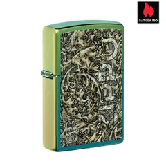 Zippo 49416 – Bật Lửa Zippo Thiết Kế Màu Ngọc Lam Đánh Bóng Cao, Quà Tặng Độc Đáo Cho Người Sưu Tầm