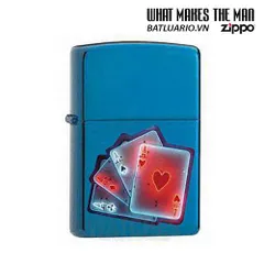 Bật Lửa Zippo Smart Aces Sapphire 21095 - Bật Lửa Chất Lượng Cao, Thiết Kế Sang Trọng, Quà Tặng Độc Đáo cho Người Sành Điệu