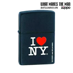 Bật Lửa Zippo I Love NY Black Matte - Bật Lửa Chất Lượng Cao, Quà Tặng Độc Đáo Cho Người Yêu Thích New York