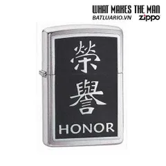 Bật Lửa Zippo 20332 - Mẫu Biểu Tượng Danh Dự Trung Quốc, Chất Liệu Crom Xước, Quà Tặng Độc Đáo cho Fan Zippo