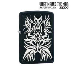 Bật Lửa Zippo 28686 - Bật Lửa Xã Hội Văn Hóa Hình Xăm Khắc Laser Màu Đen Mờ - Quà Tặng Cho Người Yêu Thích Fandom