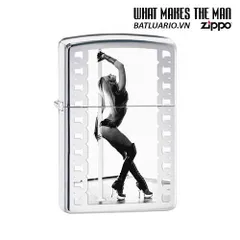 Bật Lửa Zippo 28448 - Thiết Kế Pole Dancer Bằng Chrome Bóng, Quà Tặng Dành Cho Người Yêu Bật Lửa và Phong Cách Sống Hướng Ngoài