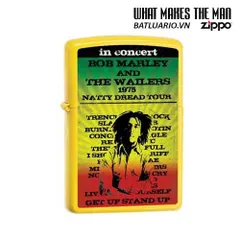 Bật Lửa Zippo Bob Marley Yellow Matte 24993 - Quà Tặng Fan Hâm Mộ Âm Nhạc Nổi Tiếng