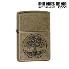Zippo 29149 - Zippo Cây Sự Sống Bằng Đồng Antique - Quà Tặng Thú Vị Cho Người Yêu Thích Hàng Độc đáo