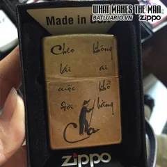 Zippo Khắc Cha 201FB.CHA - Quà Tặng Ý Nghĩa Cho Ngày Của Cha - Zippo Chính Hãng Cao Cấp