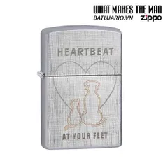 Zippo 29258 - Zippo Tim Đập Dưới Chân Bạn - Quà Tặng Độc Đáo Cho Người Yêu Thích Phong Cách Sống