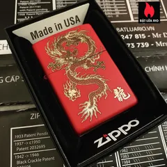 Zippo 233 Khắc Rồng 87 - Bật Lửa Sang Trọng Khắc Hình Rồng, Quà Tặng Độc Đáo cho Người Yêu Thích Nghệ Thuật Hàn Trang