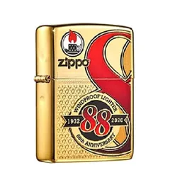 Bật Lửa Zippo Kỷ Niệm 88 Năm - Phiên Bản Mạ Vàng High Polish Đặc Biệt Chỉ Dành Cho Châu Á - Quà Tặng Sang Trọng Cho Người Yêu Thích Zippo
