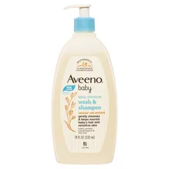 (có bill nhập) Tắm gội cho bé Aveeno Baby Daily Moisture Lightly Scented Wash & Shampoo 532mL.